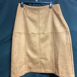 Faux Suede Skirt